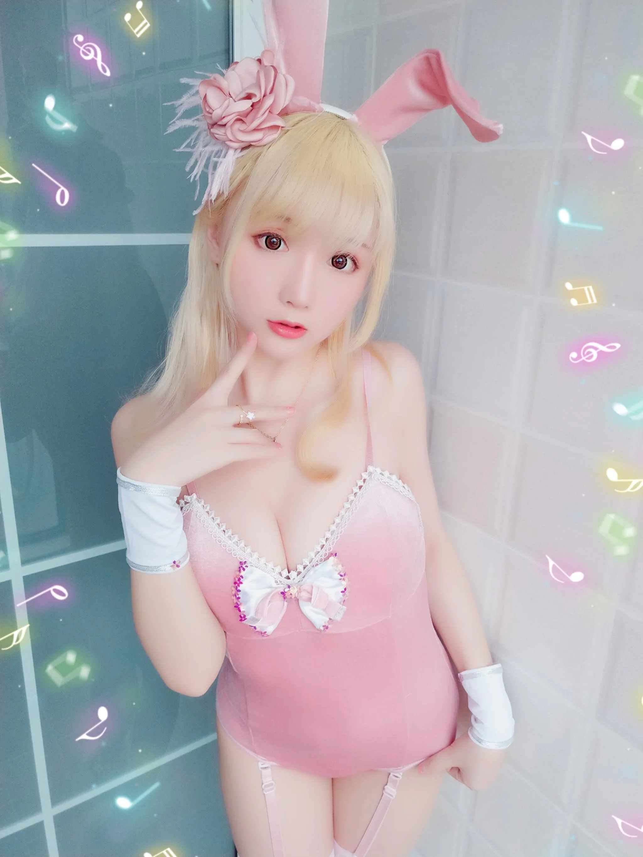 星之迟迟 – VOL.01 粉红泡泡包-PINK兔女郎（31P） [31P]插图2